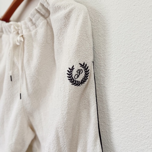 PINK Victoria's Secret White Ivory Cozy Sherpa Joggers Women’s Plus Size XXL - Picture 2 of 8